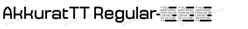 AkkuratTT Regular字体转换
